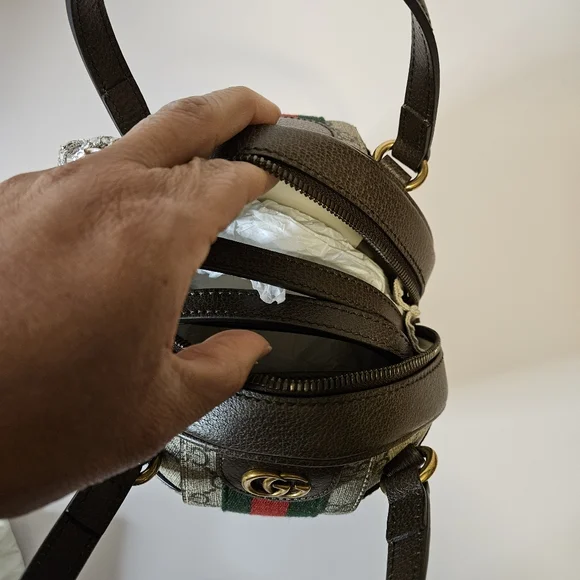 Gucci Ophidia GG Mini Basketball Shoulder Bag - Picture 6 of 12